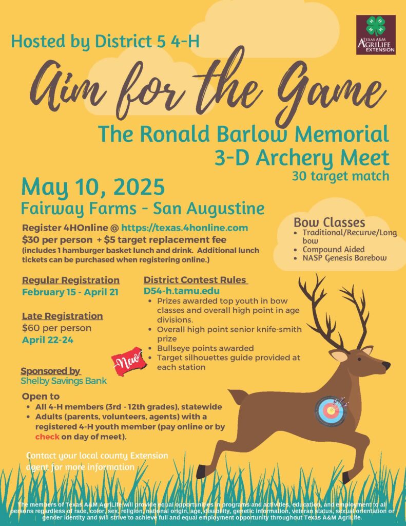 2025 3D Archery Meet Flyer