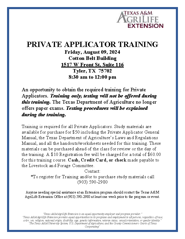 Private Applicator Training