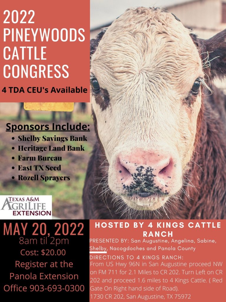 pineywood cattle congress flyer 2022